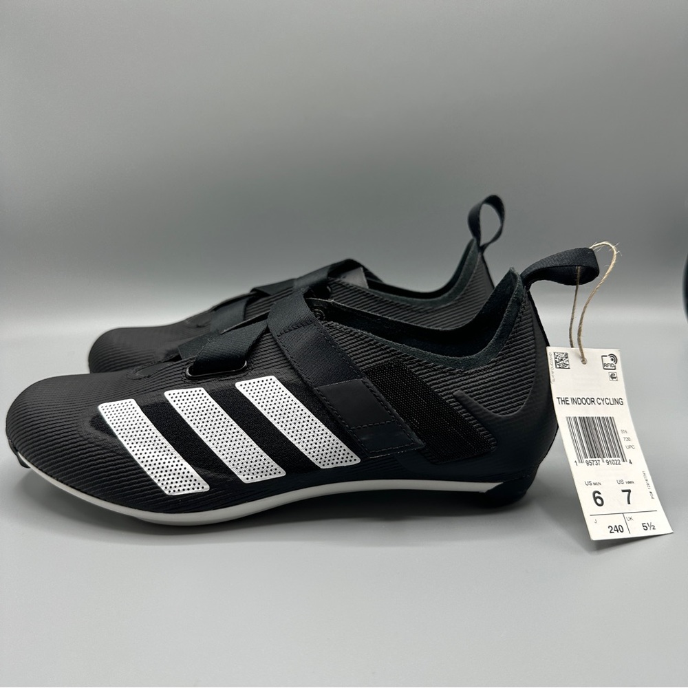 Adidas The Indoor Cycling Shoes Men’s Size 6/ Women’s Size 7 Black White